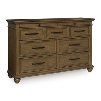 Karallin Dresser and Mirror - Furniture Bros & Mattress (Bolingbrook, IL)