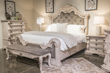 Bruchandi Upholstered Bed - Furniture Bros & Mattress (Bolingbrook, IL)