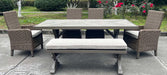 Laguna Heights Bench with Cushion - Furniture Bros & Mattress (Bolingbrook, IL)