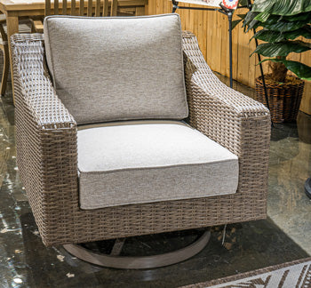 Laguna Heights Swivel Lounge with Cushion - Furniture Bros & Mattress (Bolingbrook, IL)
