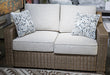 Laguna Heights Outdoor Loveseat with Cushion - Furniture Bros & Mattress (Bolingbrook, IL)