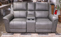 Bleckley Power Reclining Loveseat with Console - Furniture Bros & Mattress (Bolingbrook, IL)
