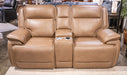 Glencroft Power Reclining Loveseat with Console - Furniture Bros & Mattress (Bolingbrook, IL)