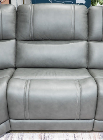 5Z - Pittson Power Reclining Sectional - Furniture Bros & Mattress (Bolingbrook, IL)