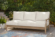 Carter Hall Outdoor Sofa with Cushion - Furniture Bros & Mattress (Bolingbrook, IL)