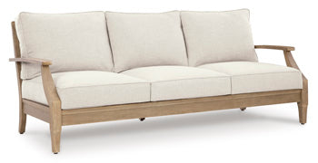 Carter Hall Outdoor Sofa with Cushion - Furniture Bros & Mattress (Bolingbrook, IL)
