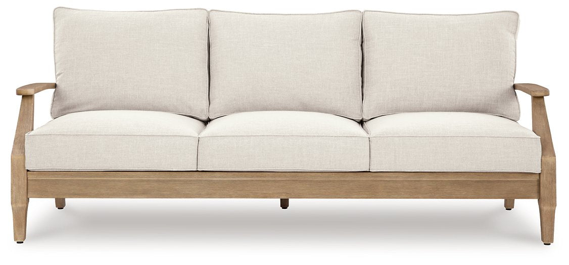 Carter Hall Outdoor Sofa with Cushion - Furniture Bros & Mattress (Bolingbrook, IL)