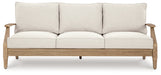 Carter Hall Outdoor Sofa with Cushion - Furniture Bros & Mattress (Bolingbrook, IL)