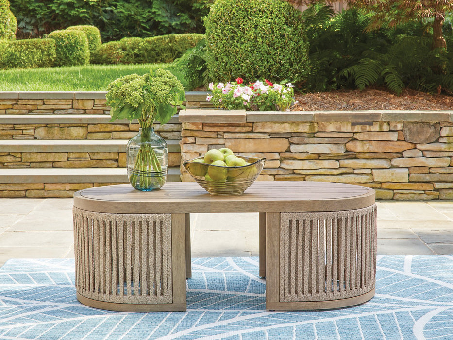 Serena Shores Outdoor Coffee Table - Furniture Bros & Mattress (Bolingbrook, IL)