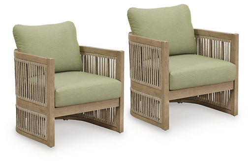Serena Shores Outdoor Lounge Chair (Set of 2) - Furniture Bros & Mattress (Bolingbrook, IL)