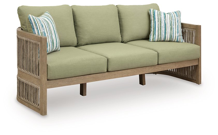 Serena Shores Outdoor Sofa with Cushion - Furniture Bros & Mattress (Bolingbrook, IL)