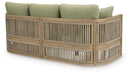 Serena Shores Outdoor Sofa with Cushion - Furniture Bros & Mattress (Bolingbrook, IL)
