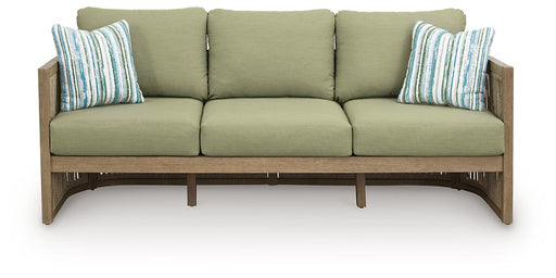 Serena Shores Outdoor Sofa with Cushion - Furniture Bros & Mattress (Bolingbrook, IL)