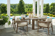 Serene Bay Outdoor Dining Set - Furniture Bros & Mattress (Bolingbrook, IL)