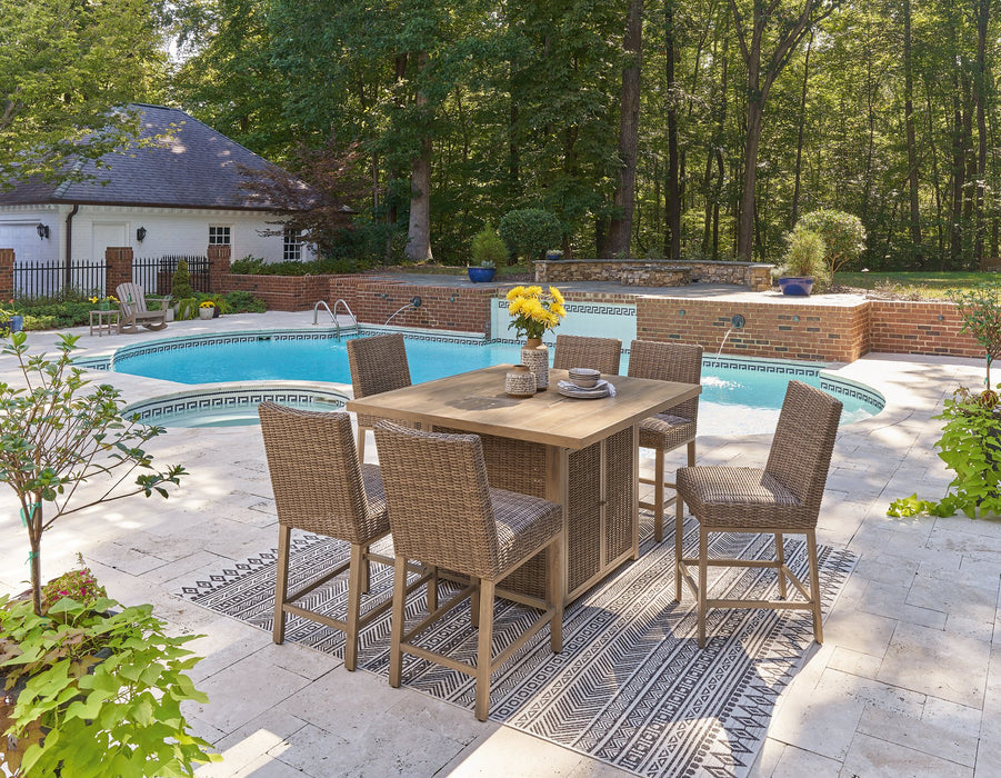 Walton Bridge Outdoor Dining Set - Furniture Bros & Mattress (Bolingbrook, IL)
