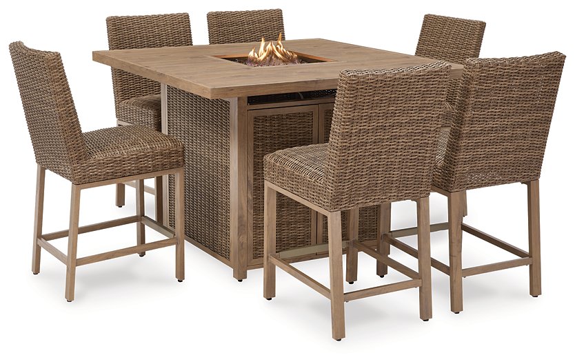 Walton Bridge Outdoor Dining Set - Furniture Bros & Mattress (Bolingbrook, IL)