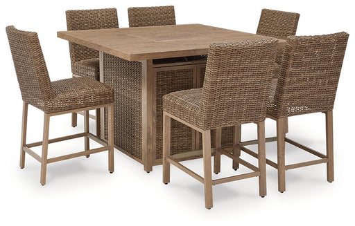 Walton Bridge Outdoor Dining Set - Furniture Bros & Mattress (Bolingbrook, IL)