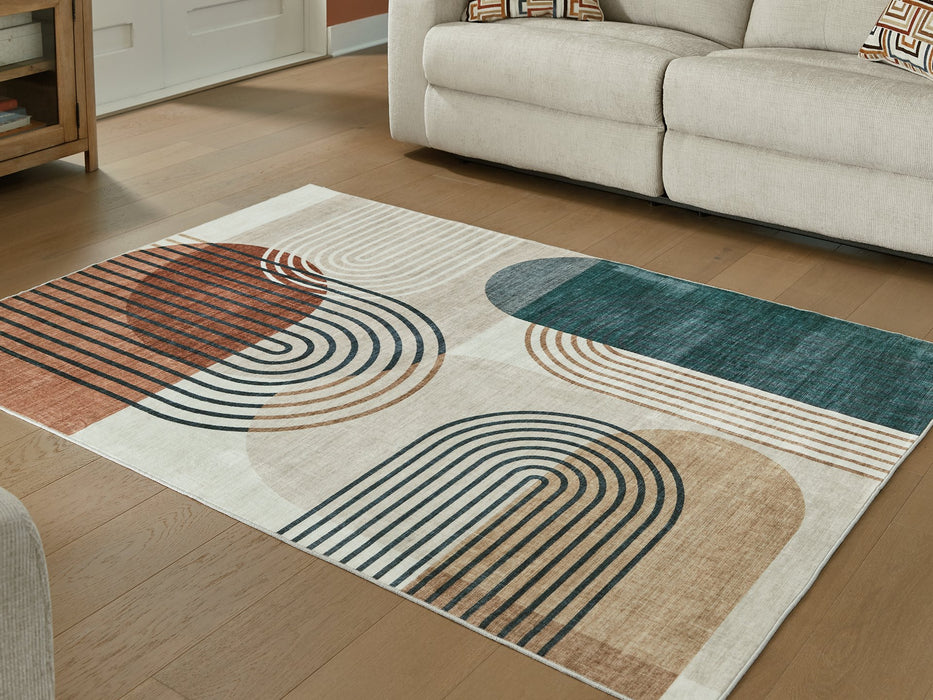 Farrendale Washable Area Rug - Furniture Bros & Mattress (Bolingbrook, IL)