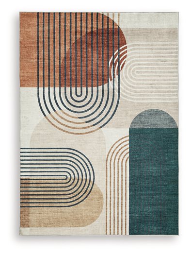 Farrendale Washable Area Rug - Furniture Bros & Mattress (Bolingbrook, IL)
