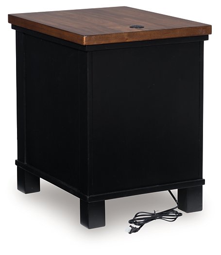 Wildenauer Chairside End Table - Furniture Bros & Mattress (Bolingbrook, IL)