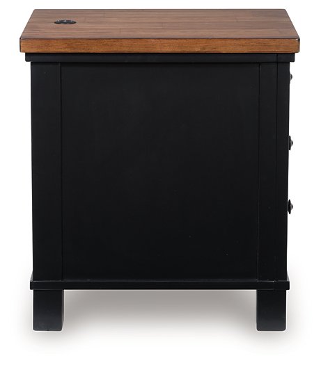 Wildenauer Chairside End Table - Furniture Bros & Mattress (Bolingbrook, IL)