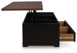 Wildenauer Lift-Top Coffee Table - Furniture Bros & Mattress (Bolingbrook, IL)