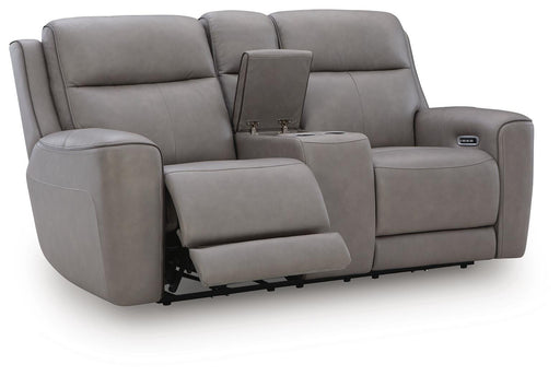5Z-Comfort Power Reclining Loveseat with Console - Furniture Bros & Mattress (Bolingbrook, IL)