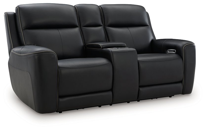 5Z-Relaxation Power Reclining Loveseat with Console - Furniture Bros & Mattress (Bolingbrook, IL)