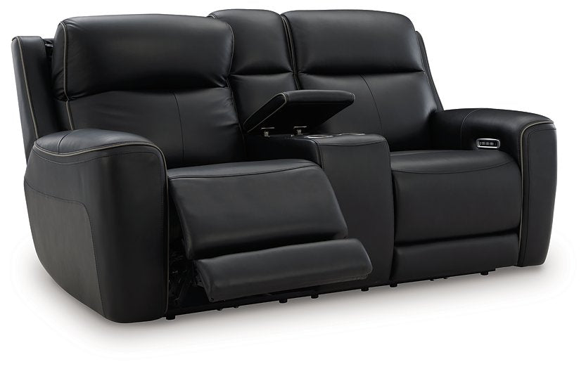 5Z-Relaxation Power Reclining Loveseat with Console - Furniture Bros & Mattress (Bolingbrook, IL)