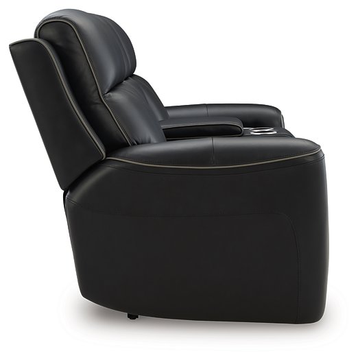 5Z-Relaxation Power Reclining Loveseat with Console - Furniture Bros & Mattress (Bolingbrook, IL)