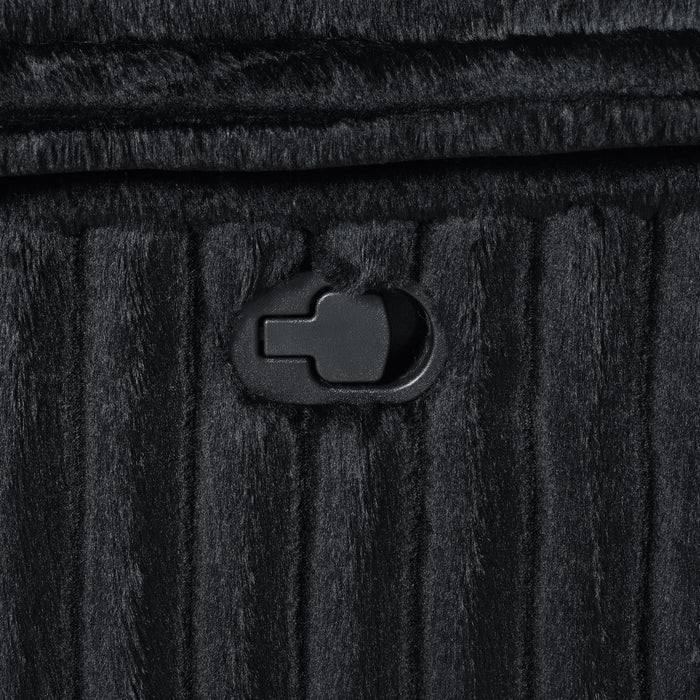 Black Corduroy Motion Loveseat