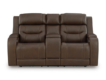 Knightington Power Reclining Loveseat with Audio Seating - Furniture Bros & Mattress (Bolingbrook, IL)