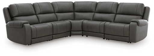 5Z - Pittson Power Reclining Sectional - Furniture Bros & Mattress (Bolingbrook, IL)