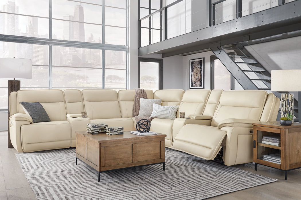 Double Deal Reclining Sectional with 2 Consoles - Furniture Bros & Mattress (Bolingbrook, IL)