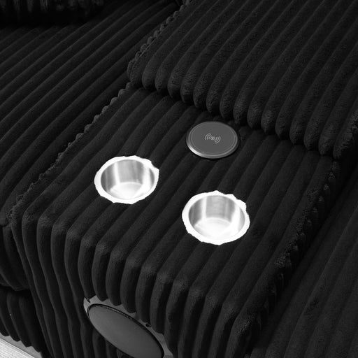 U242 Black Chair With Usb-C Charger - Furniture Bros & Mattress (Bolingbrook, IL)