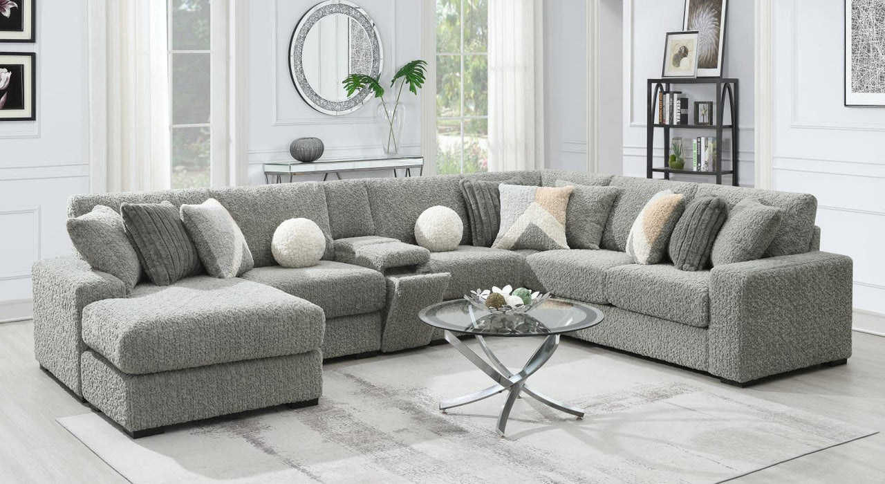 Gray Corduroy Console