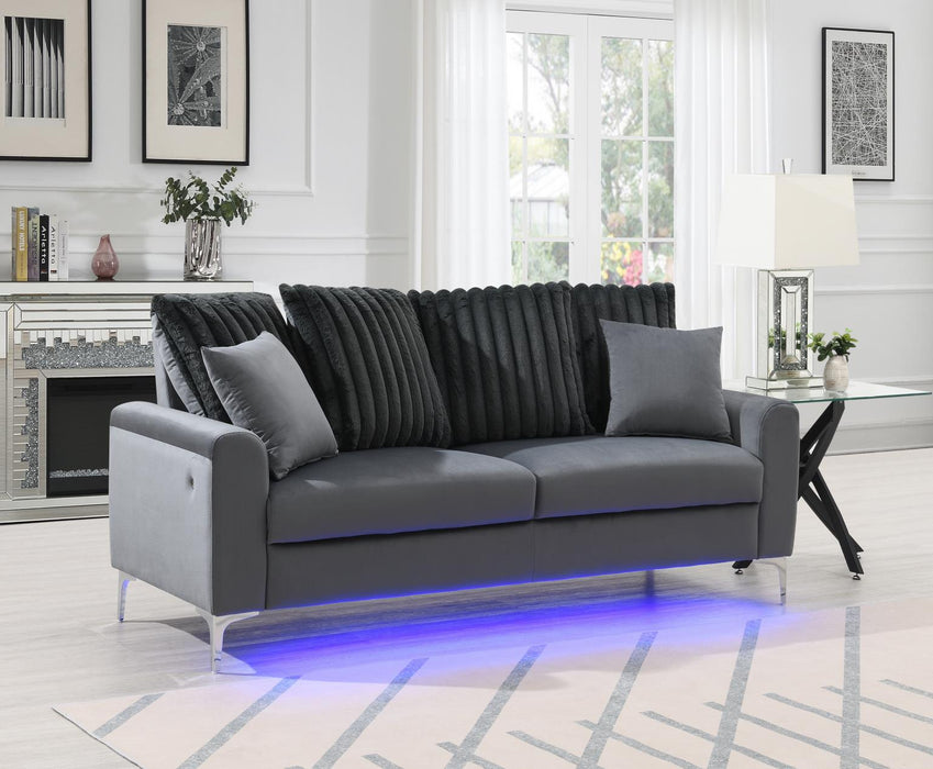 Gray Led Sofa