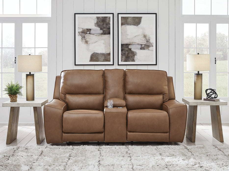 DeepWakes Power Reclining Loveseat with Console - Furniture Bros & Mattress (Bolingbrook, IL)