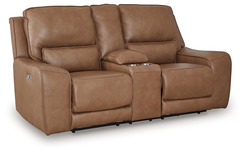 DeepWakes Power Reclining Loveseat with Console - Furniture Bros & Mattress (Bolingbrook, IL)
