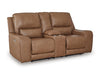 DeepWakes Power Reclining Loveseat with Console - Furniture Bros & Mattress (Bolingbrook, IL)