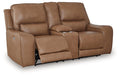 DeepWakes Power Reclining Loveseat with Console - Furniture Bros & Mattress (Bolingbrook, IL)