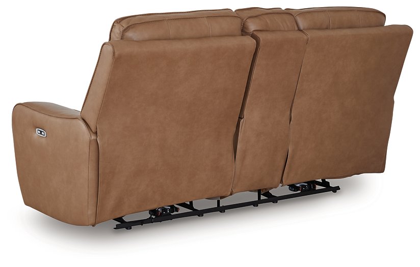 DeepWakes Power Reclining Loveseat with Console - Furniture Bros & Mattress (Bolingbrook, IL)