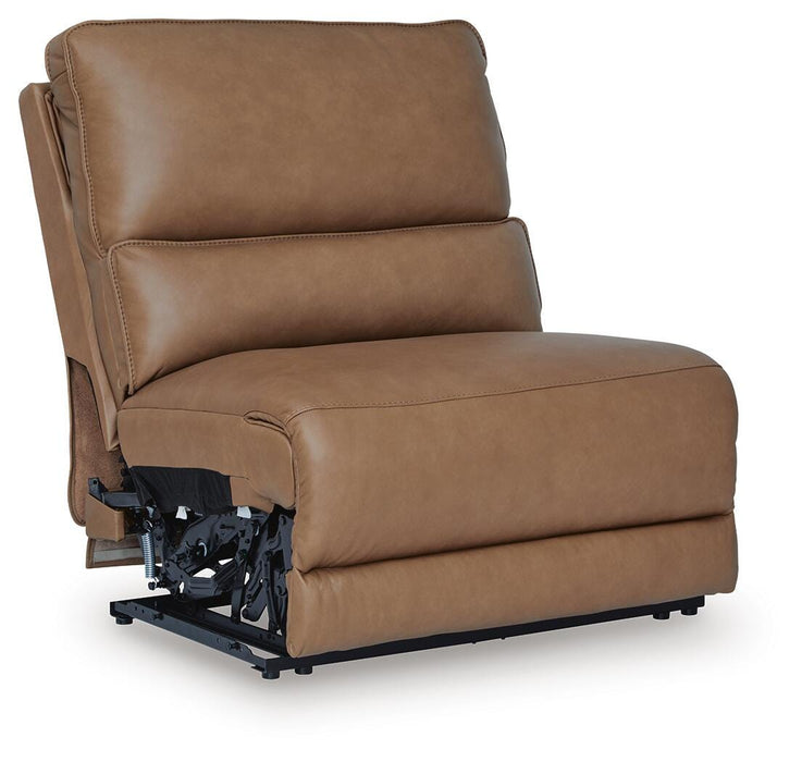 DeepWakes Reclining Sectional with Storage Console - Furniture Bros & Mattress (Bolingbrook, IL)