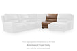 DeepWakes Reclining Sectional with Storage Console - Furniture Bros & Mattress (Bolingbrook, IL)