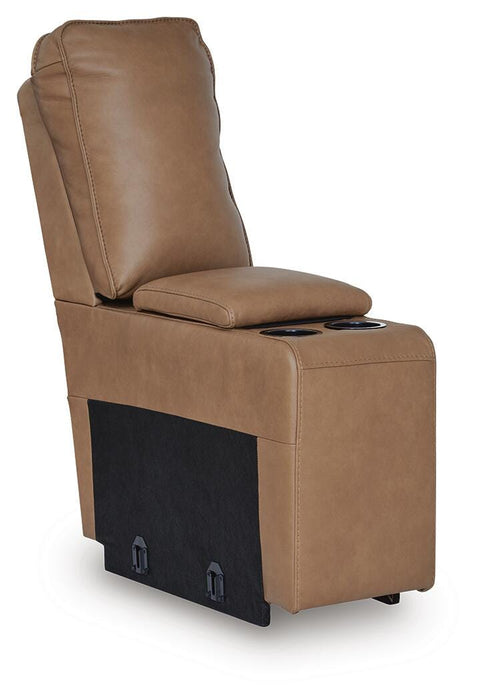 DeepWakes Reclining Sectional with Storage Console - Furniture Bros & Mattress (Bolingbrook, IL)