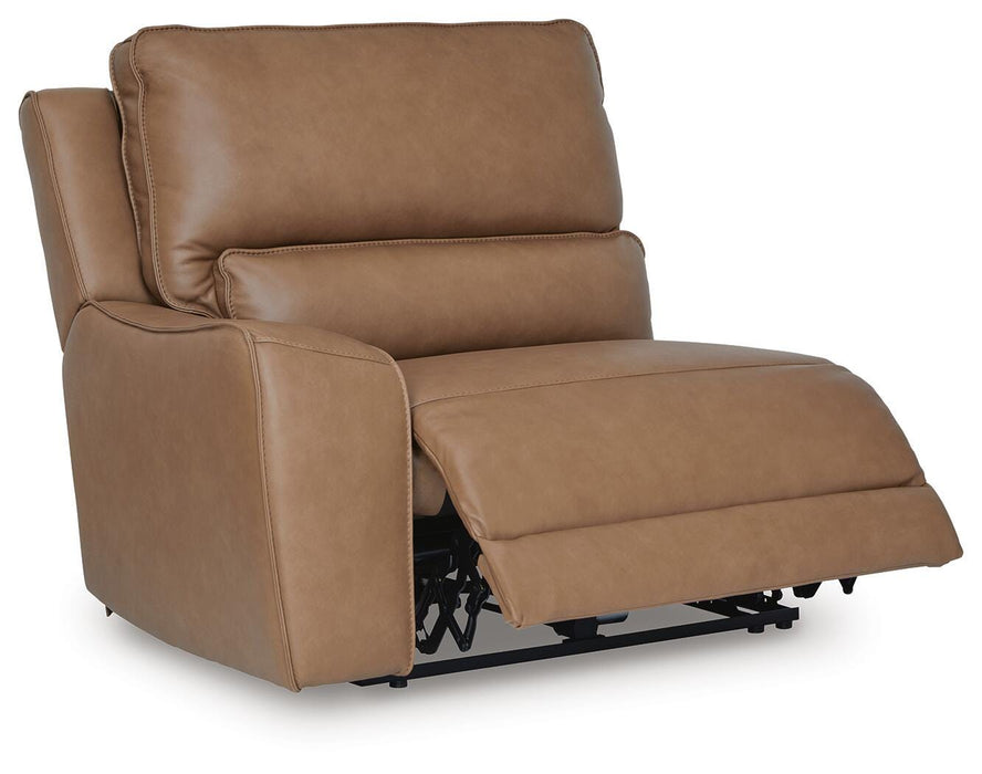DeepWakes Reclining Sectional with Storage Console - Furniture Bros & Mattress (Bolingbrook, IL)