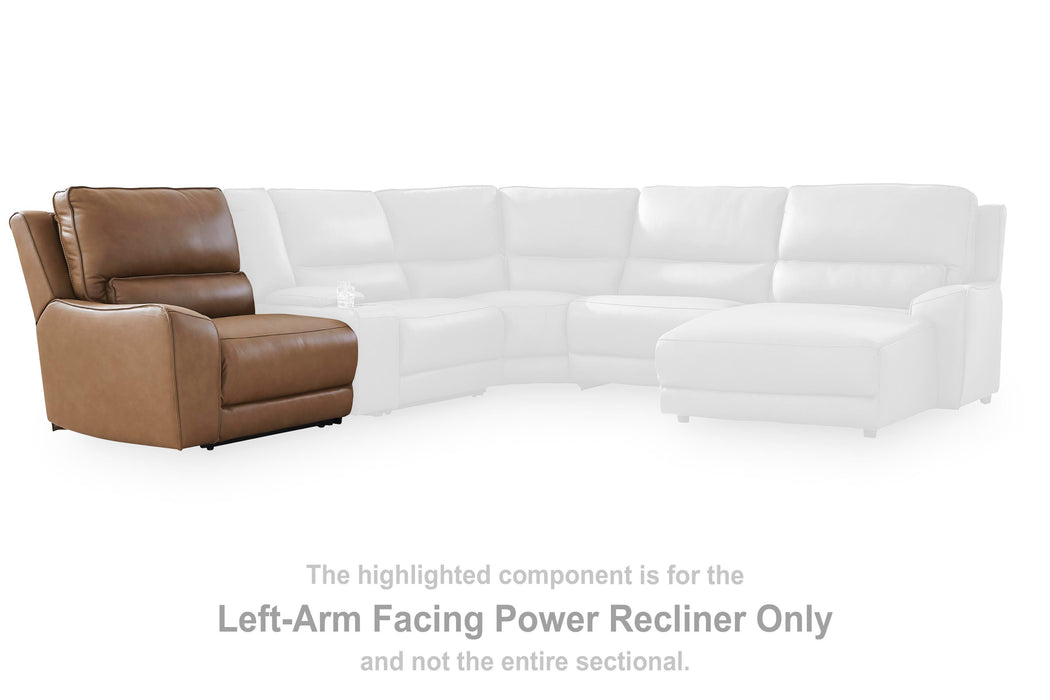 DeepWakes Reclining Sectional with Storage Console - Furniture Bros & Mattress (Bolingbrook, IL)