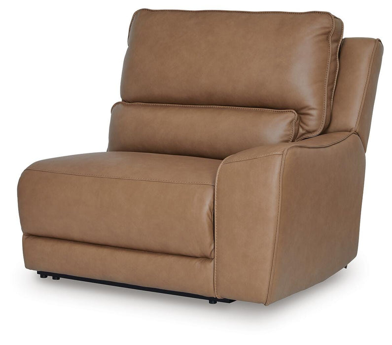 DeepWakes Reclining Sectional with Storage Console - Furniture Bros & Mattress (Bolingbrook, IL)