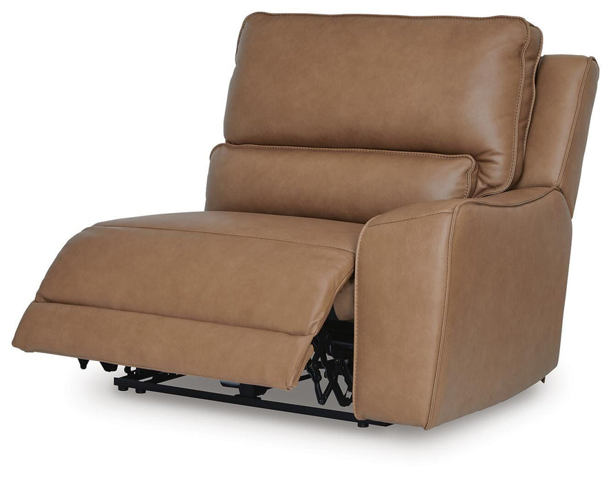 DeepWakes Reclining Sectional with Storage Console - Furniture Bros & Mattress (Bolingbrook, IL)