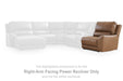 DeepWakes Reclining Sectional with Storage Console - Furniture Bros & Mattress (Bolingbrook, IL)